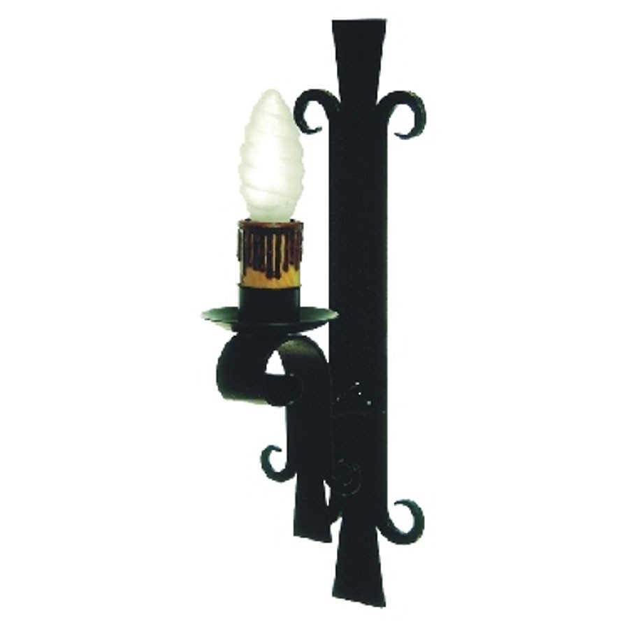 Aplique forja medieval 1 luz (45x12 cms.)