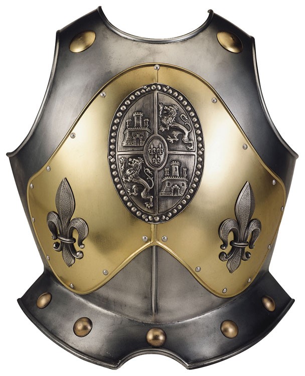 Peto con relieves y grabados para armadura