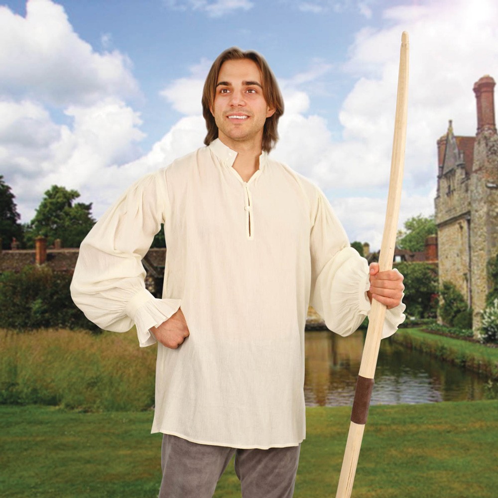Camisa medieval Fiesta, crema