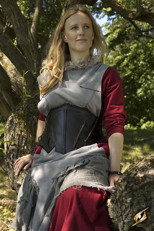 Corsé medieval cuero, Elfa de la Noche