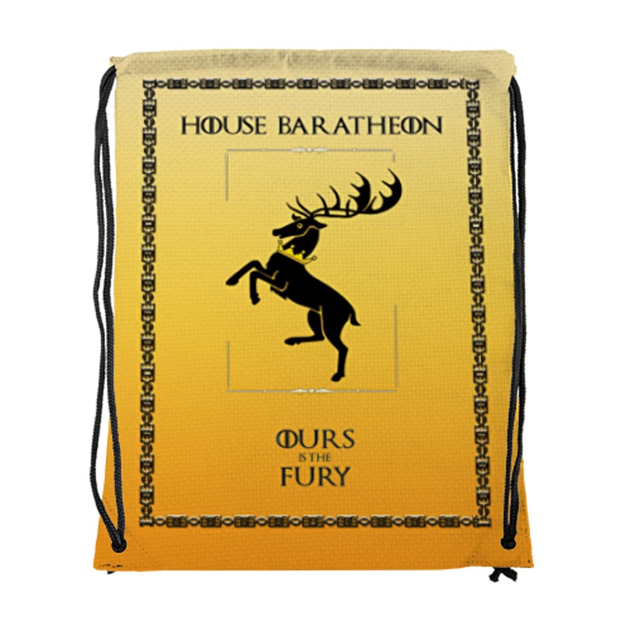 Mochila de cuerdas House Baratheon de Juego de Tronos (34x42 cms.)