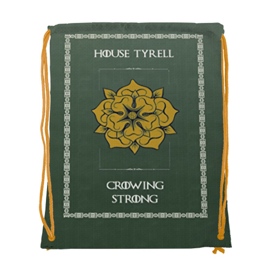 Mochila de cuerdas House Tyrell de Juego de Tronos (34x42 cms.)