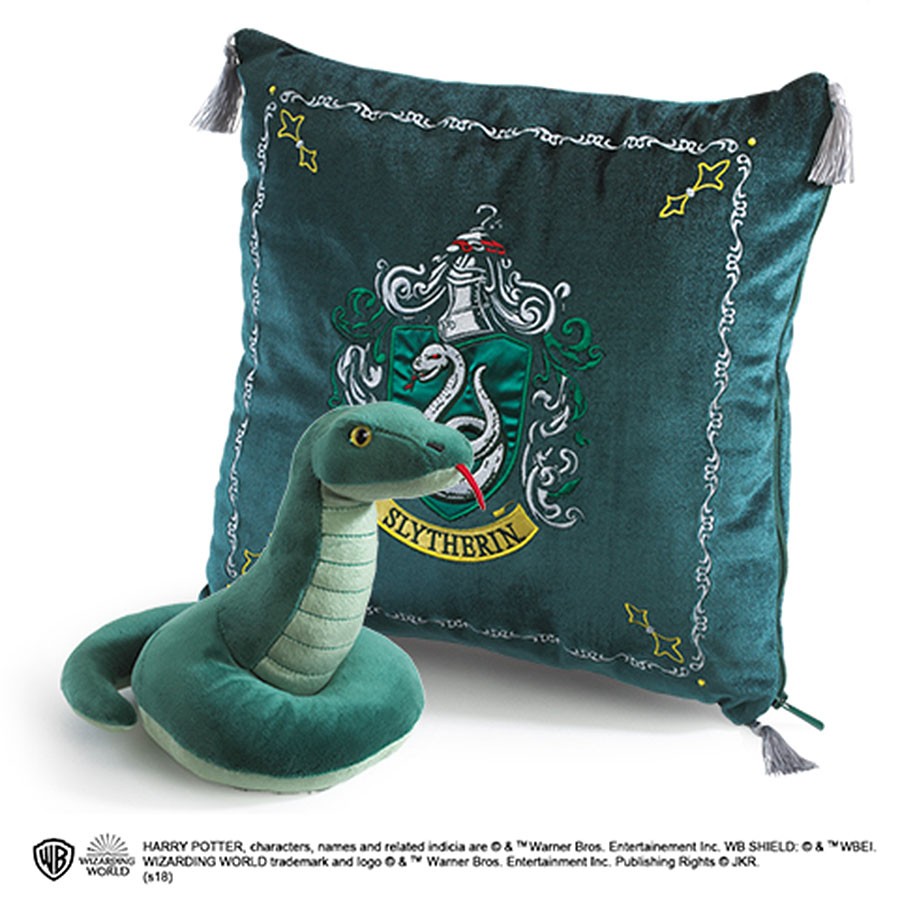 Cojín y peluche casa Slytherin, Harry Potter