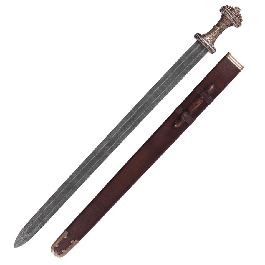 Espada AngloSajona Fetter Lane, s. VIII, Acero Damasco