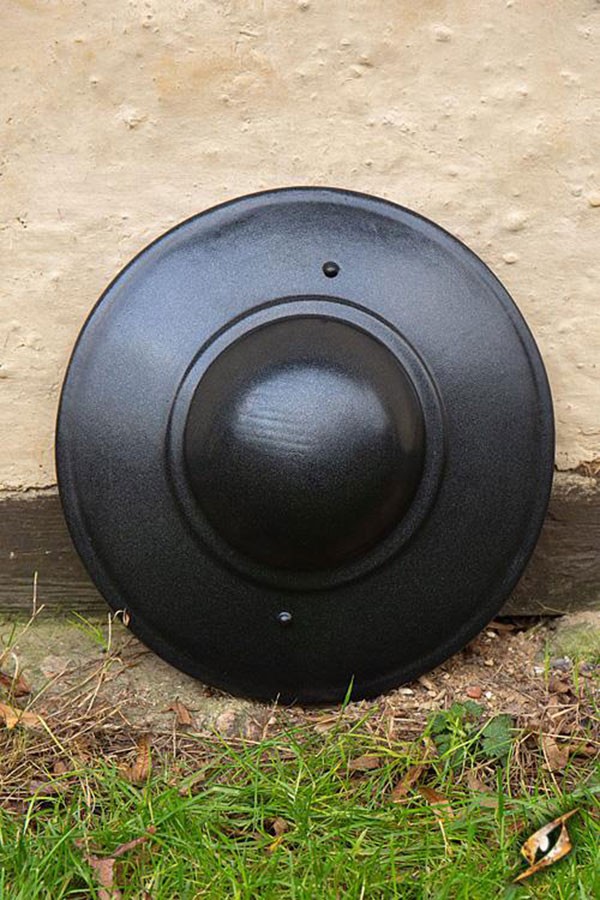 Escudo LARP esgrima medieval, látex oscuro