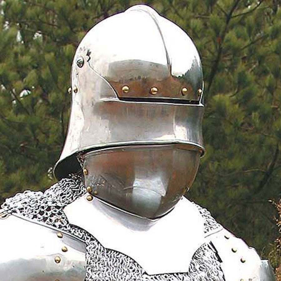 Casco Gótico Alemán Sallet con Barbote