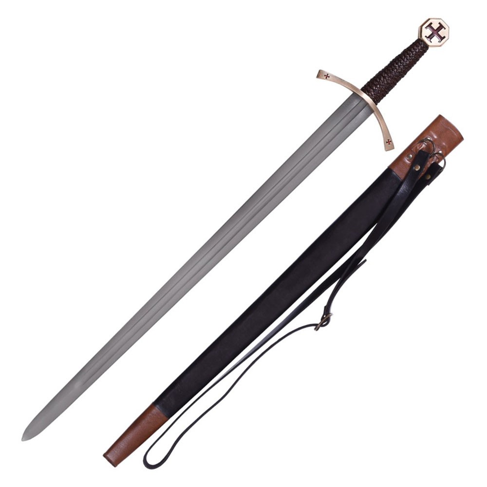 Espada Cruzados con vaina de cuero