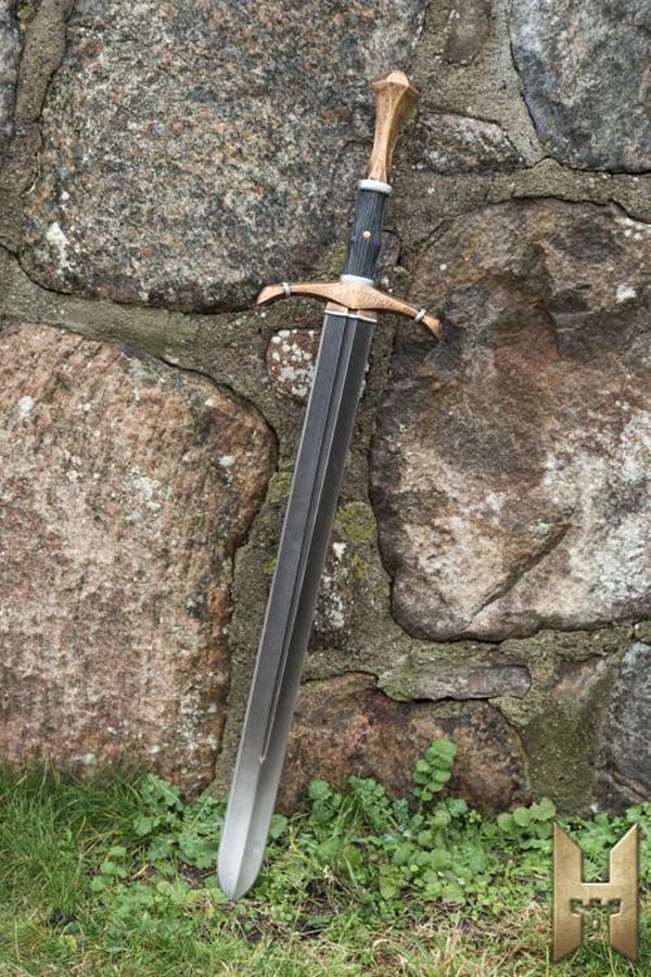 Espada medieval bastarda serie Stronghold 96 cm, dorada