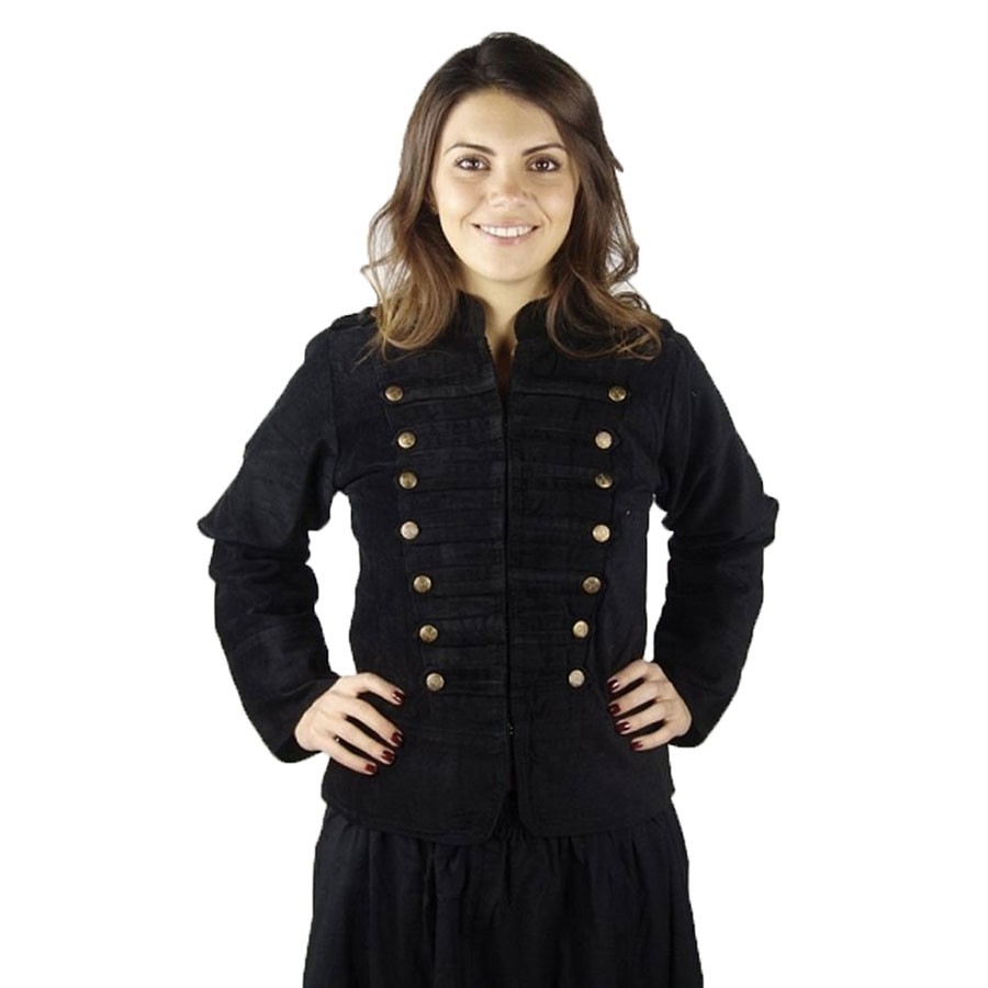 Chaqueta pirata de Capitana Emilia, negro