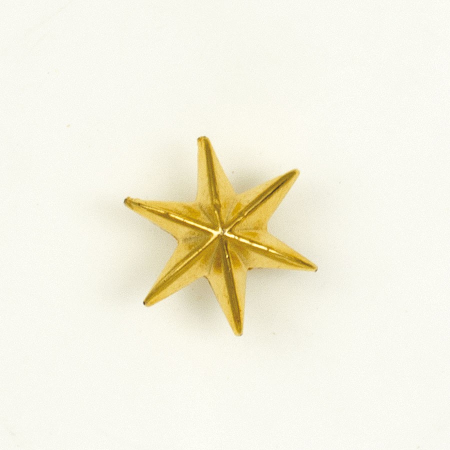 Estrella de 6 puntas metálica para uniforme