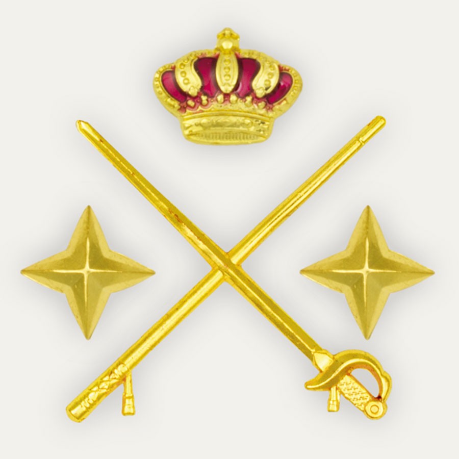 Hombrera general de división para uniforme