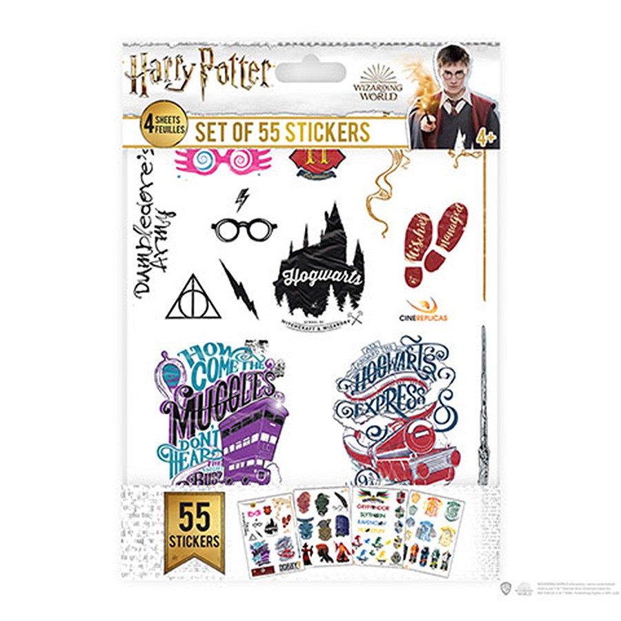 Conjunto de 55 pegatinas de Harry Potter