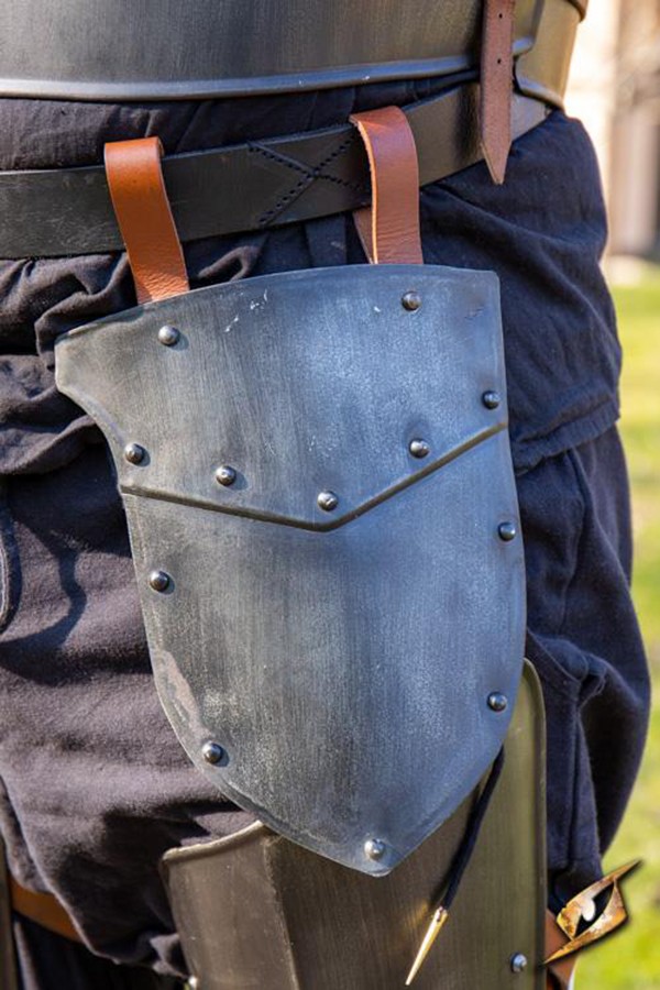 Escarcelas medievales de Guerrero, acabado negro