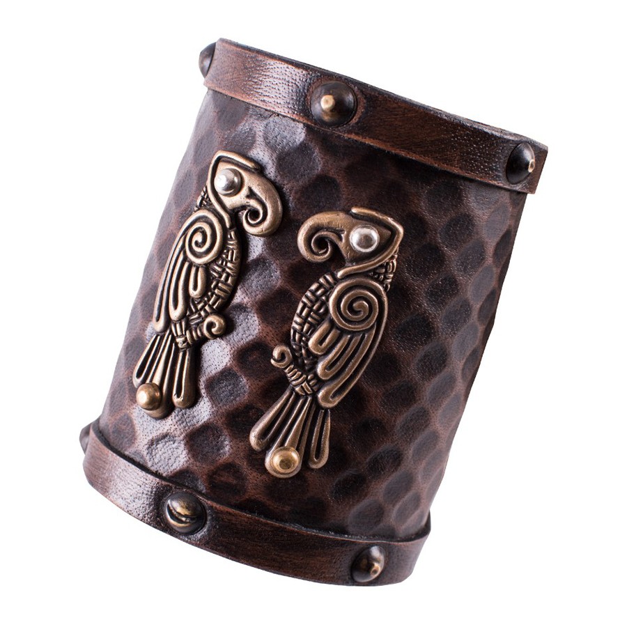 Pulsera Nórdica cuervos Hugin and Munin