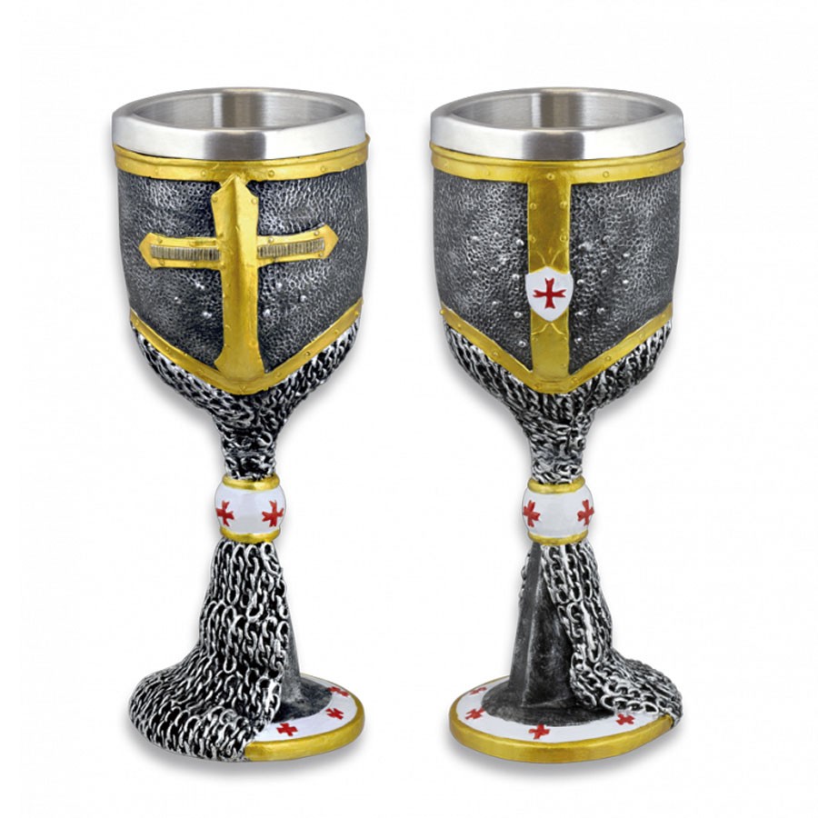 Copa escudo templario cota de malla