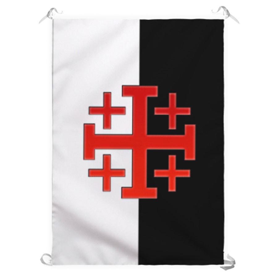 Estandarte con Cruz Orden Santo Sepulcro de Jerusalem (70x100 cms.)