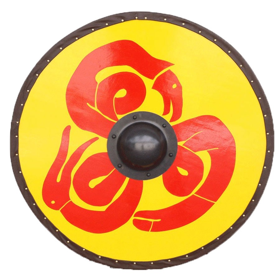 Escudo Vikingo Serpiente Tribal de Windlass madera y acero