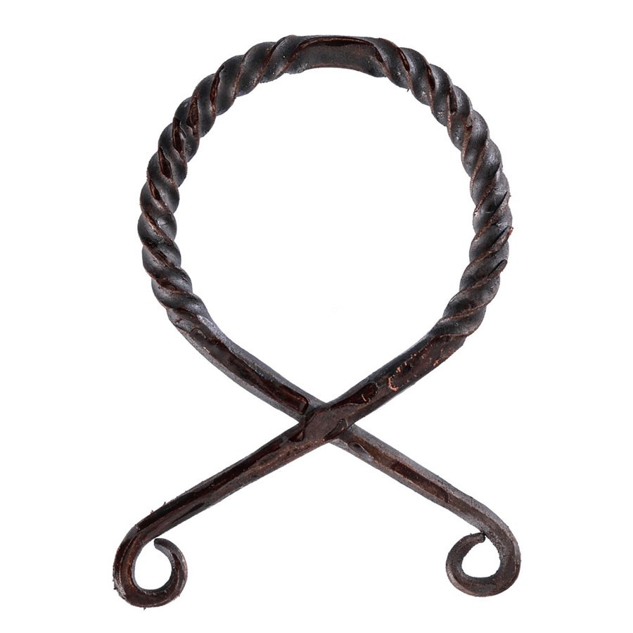 Colgante grande de cruz de troll de hierro, retorcido