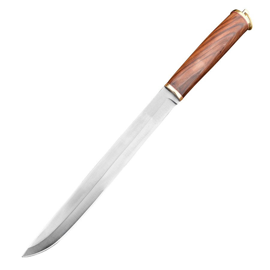 Cuchillo Seax vikingo con funda de cuero