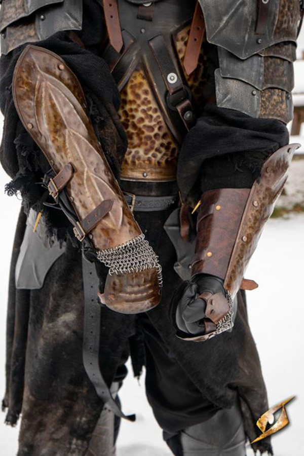 Brazaletes en acero Orco Asaltante, LARP