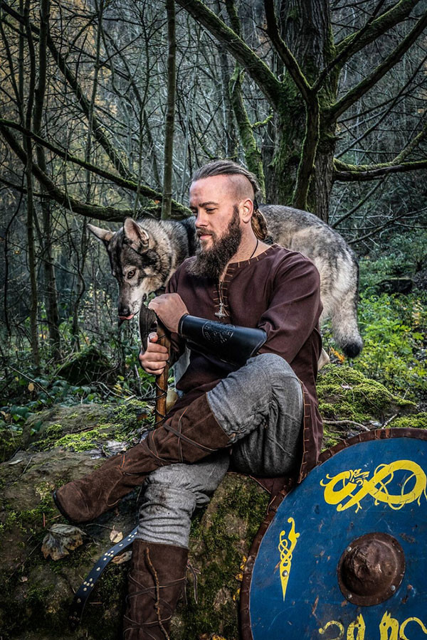 Pantalón Vikingo Jorgen en lana gris