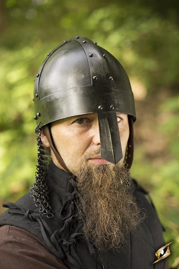 Casco vikingo Spangenhelm acabado oscuro, Epic Armoury
