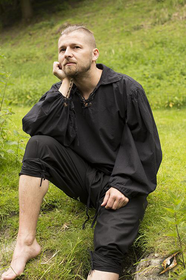 Pantalones pirata One Piece, color negro