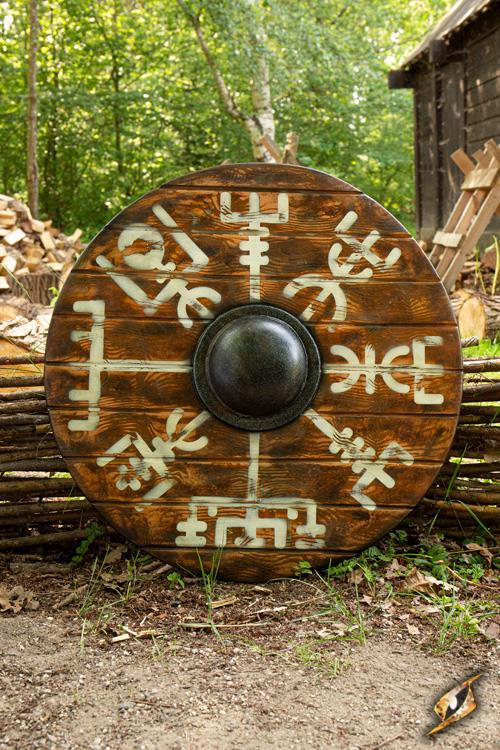 Escudo Vikingo Vegvisir Iarla en látex, ø 70 cms.
