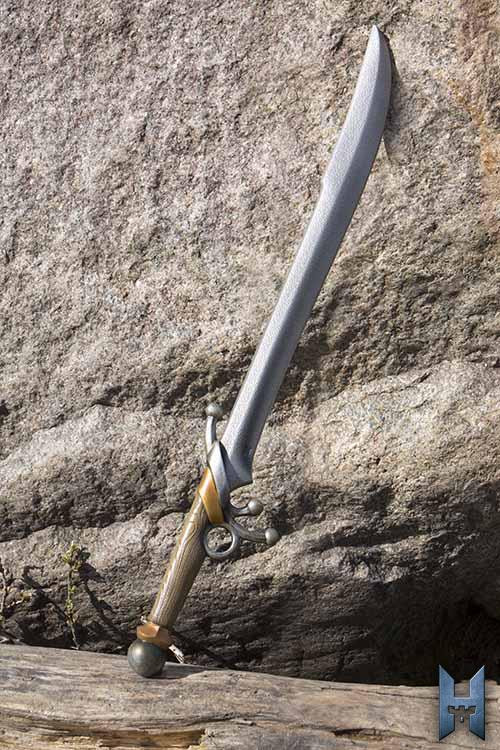 Espada de espadachín en látex para LARP, 75 cm.