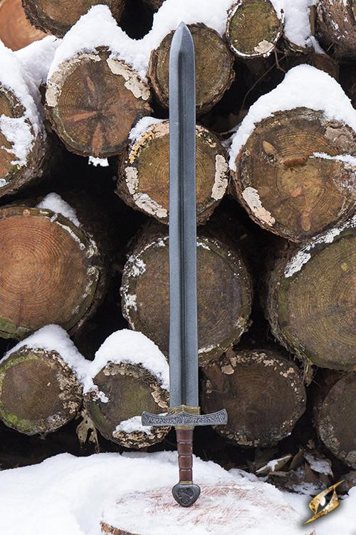 Espada Medieval de los Cruzados en látex para LARP, 100 cm.