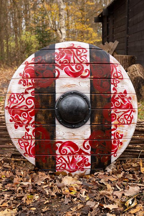 Escudo Sleipnir Iarla en látex para LARP, 80 cm.