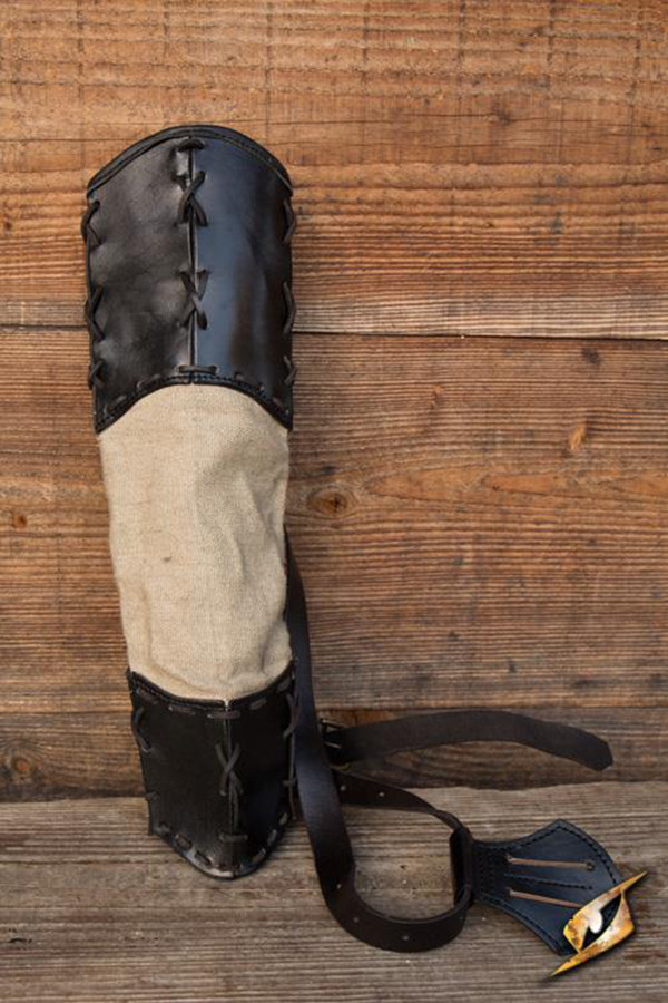 Carcaj de los Salvajes para LARP, color negro