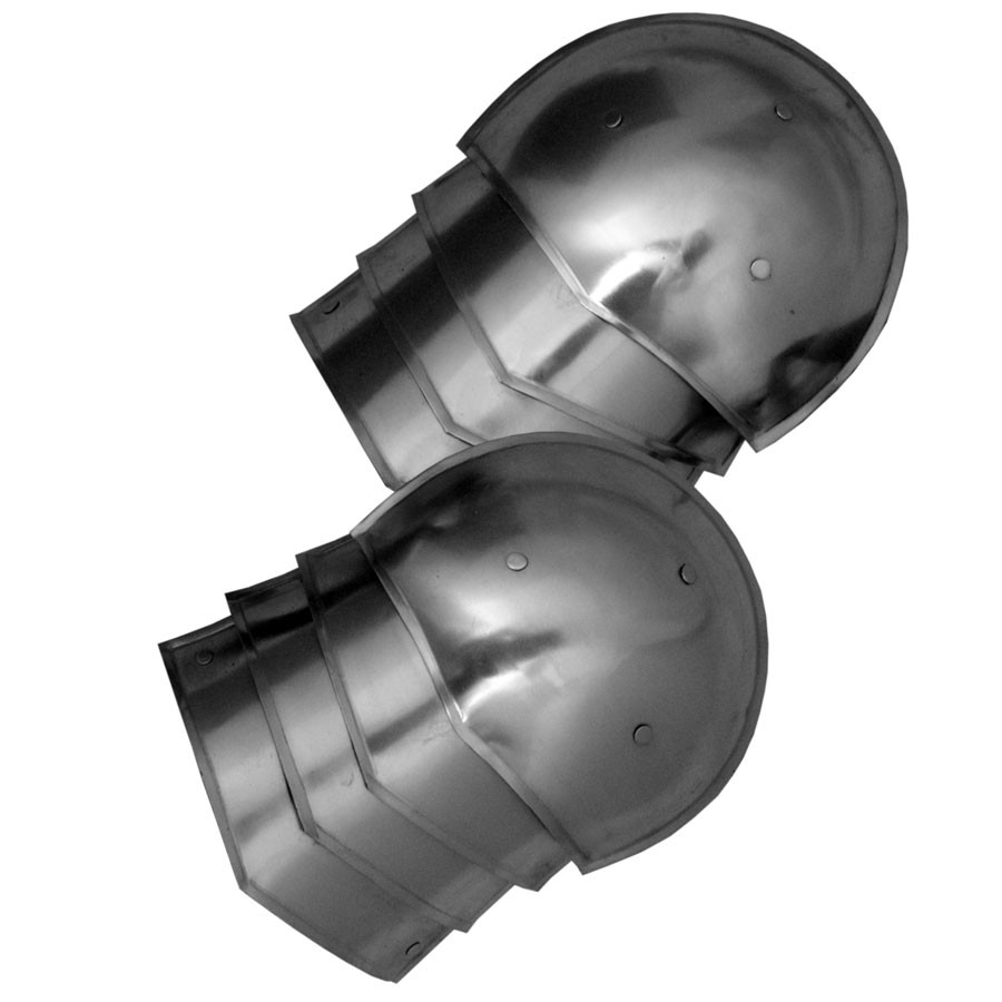 Hombreras medievales en acero, 1,6 mm.