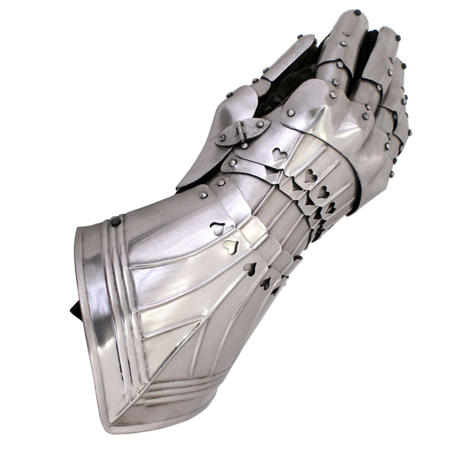 Pareja de Guanteletes Góticos articulados en acero: 1,3 mm.