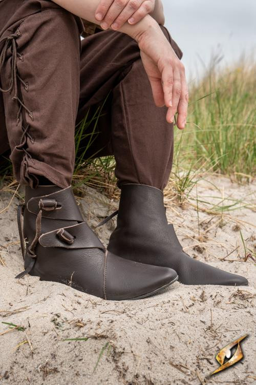Botines vikingos y medievales Jorik en marrón