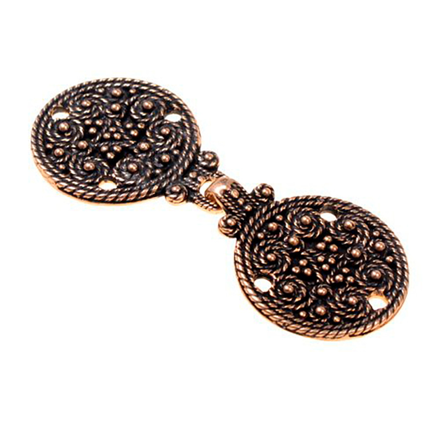 Cierre de vestido o capa vikingo con filigrana Björkö