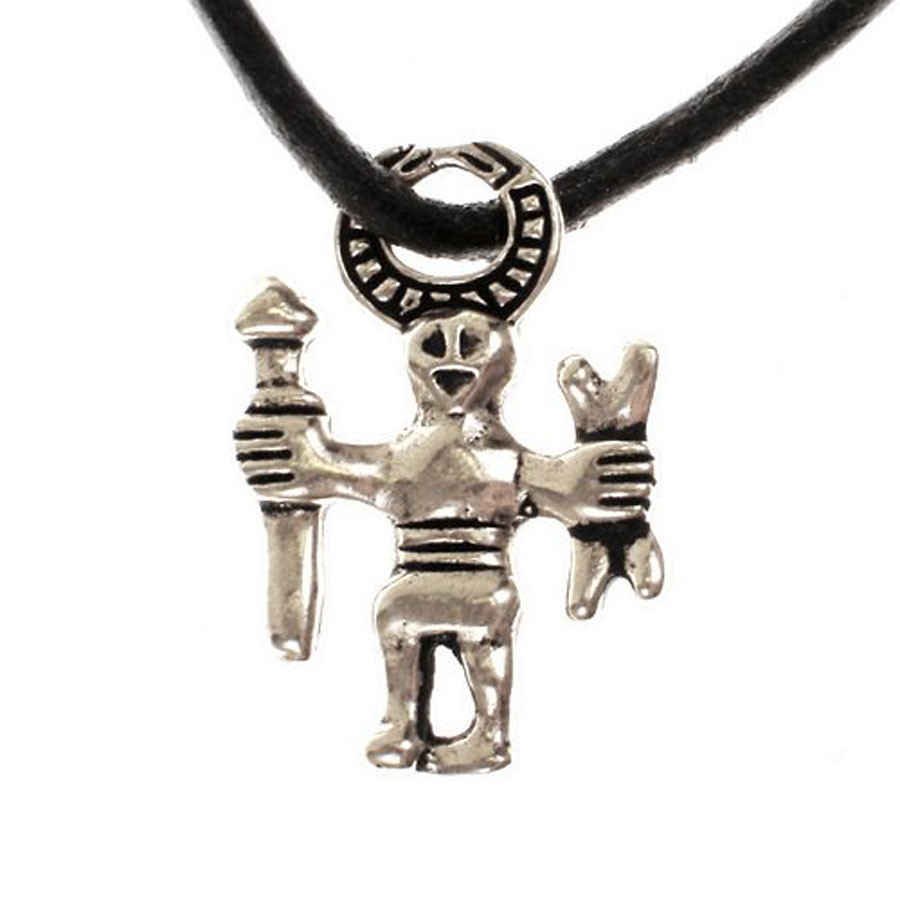 Colgante y amuleto vikingo Odín, el bailarín de las armas