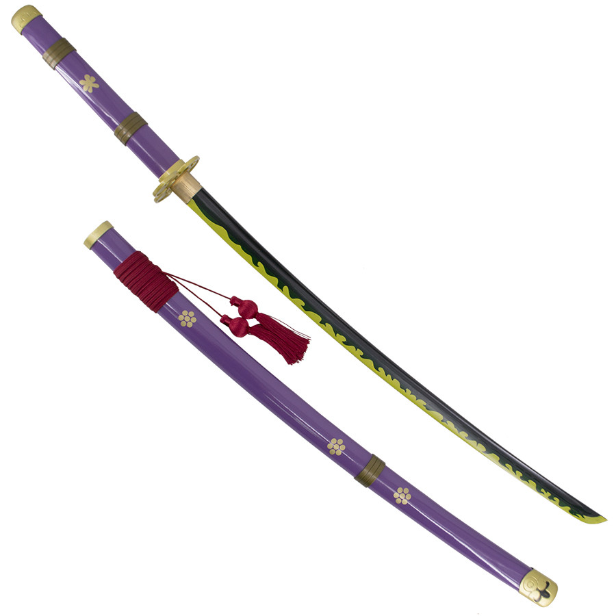 Katana funcional lila Enma de One Piece acero al carbono