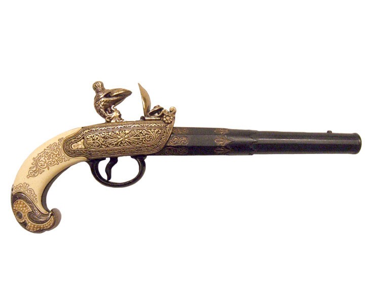 Pistola rusa fabricada en Tula, siglo XVIII