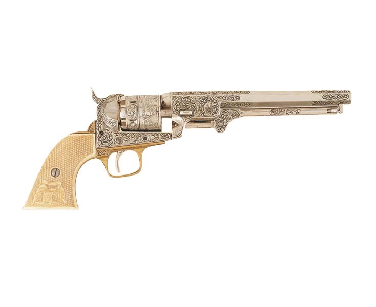 Revólver de la marina de EUA fabricado por S. Colt, 1851
