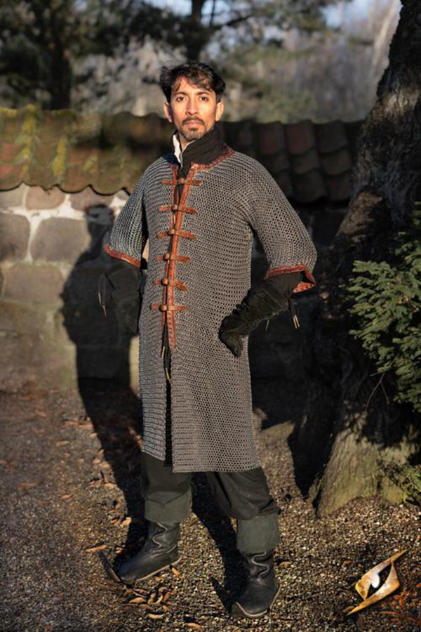 Cota de malla de Soldado de la Corte Real, acabado natural