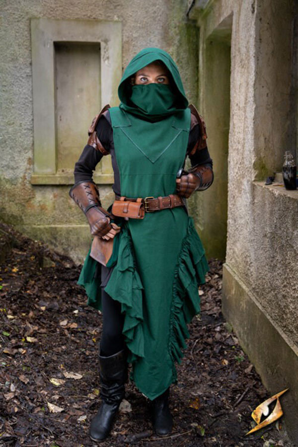 Vestido medieval mujer Rebelde Adelina en verde