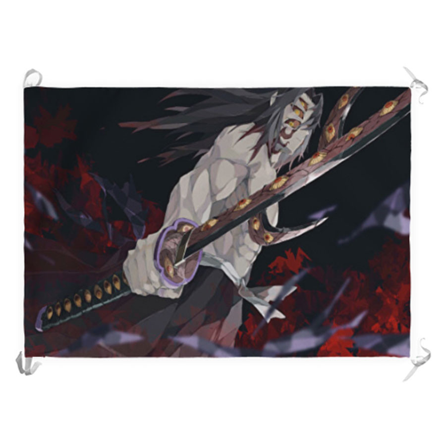 Estandarte-Bandera Demon Slayer de Kokushibou Tsugikuni Michikatsu (70x100 cms.)