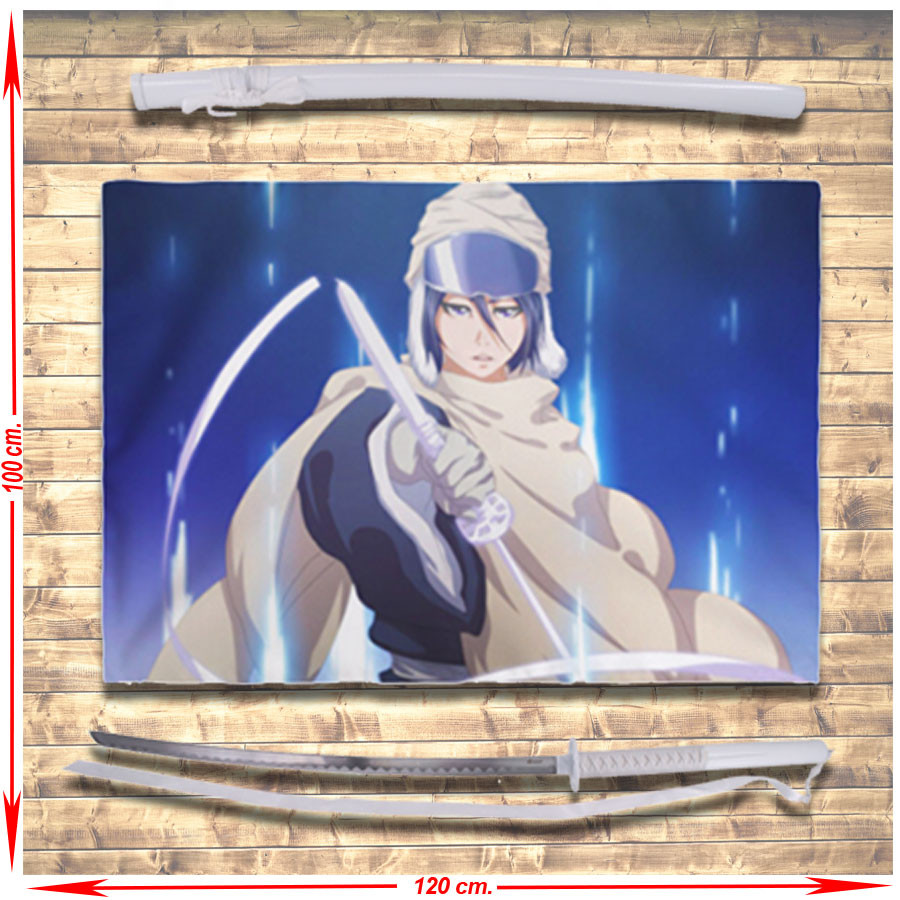 Pack Estandarte y Katana Kuchiki Rukia de Bleach