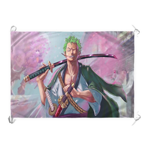 Estandarte-Bandera Zoro anime One Piece (70x100 cms.)