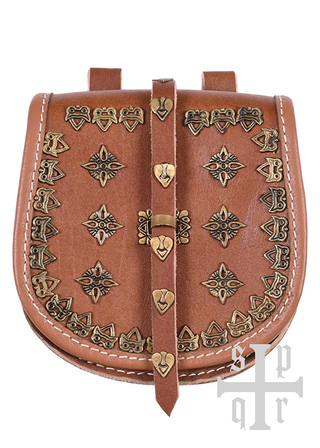 Bolso vikingo de cuero modelo Tarsoly