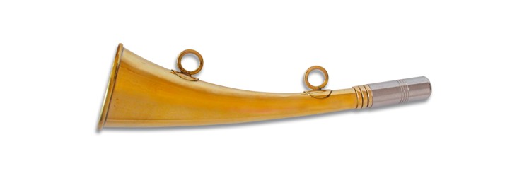 Trompeta inglesa metal, 16 cms.