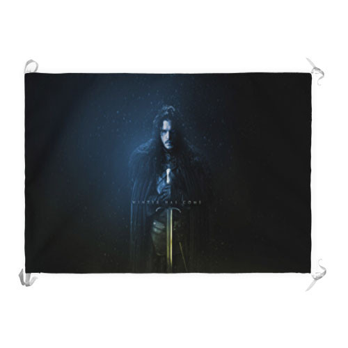 Estandarte-Bandera Jon Snow Juego de Tronos (70x100 cms.)