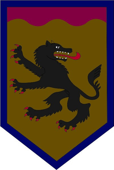 Estandarte Medieval varios colores con dragón rampante