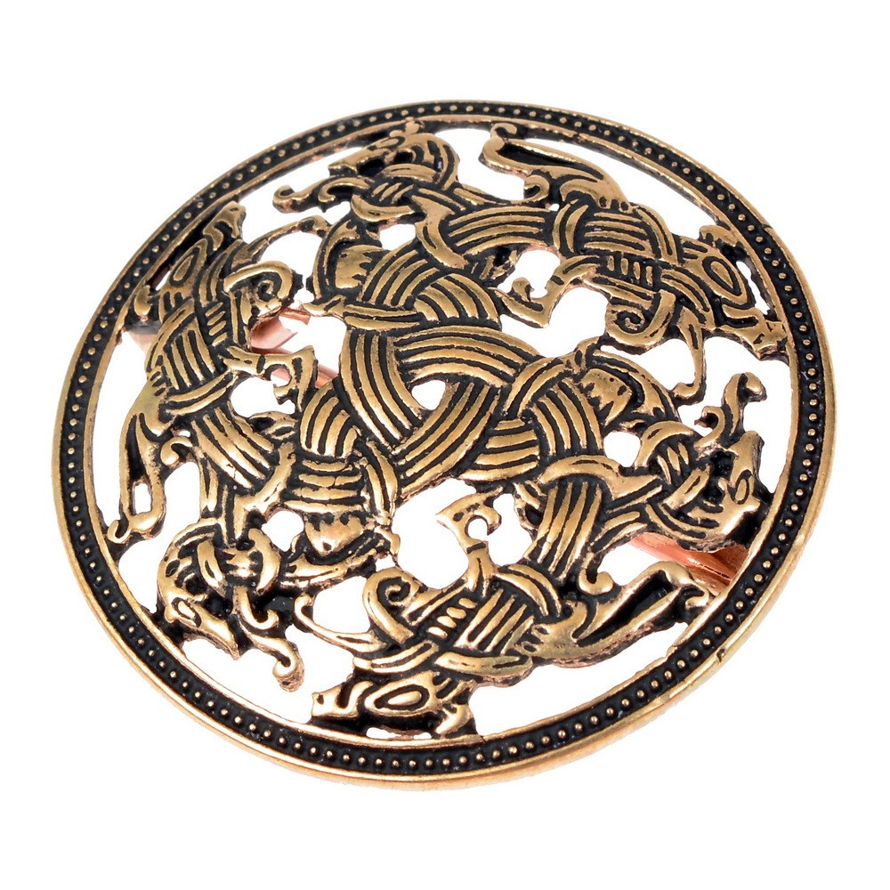 Broche Vikingo redondo estilo Ringerike